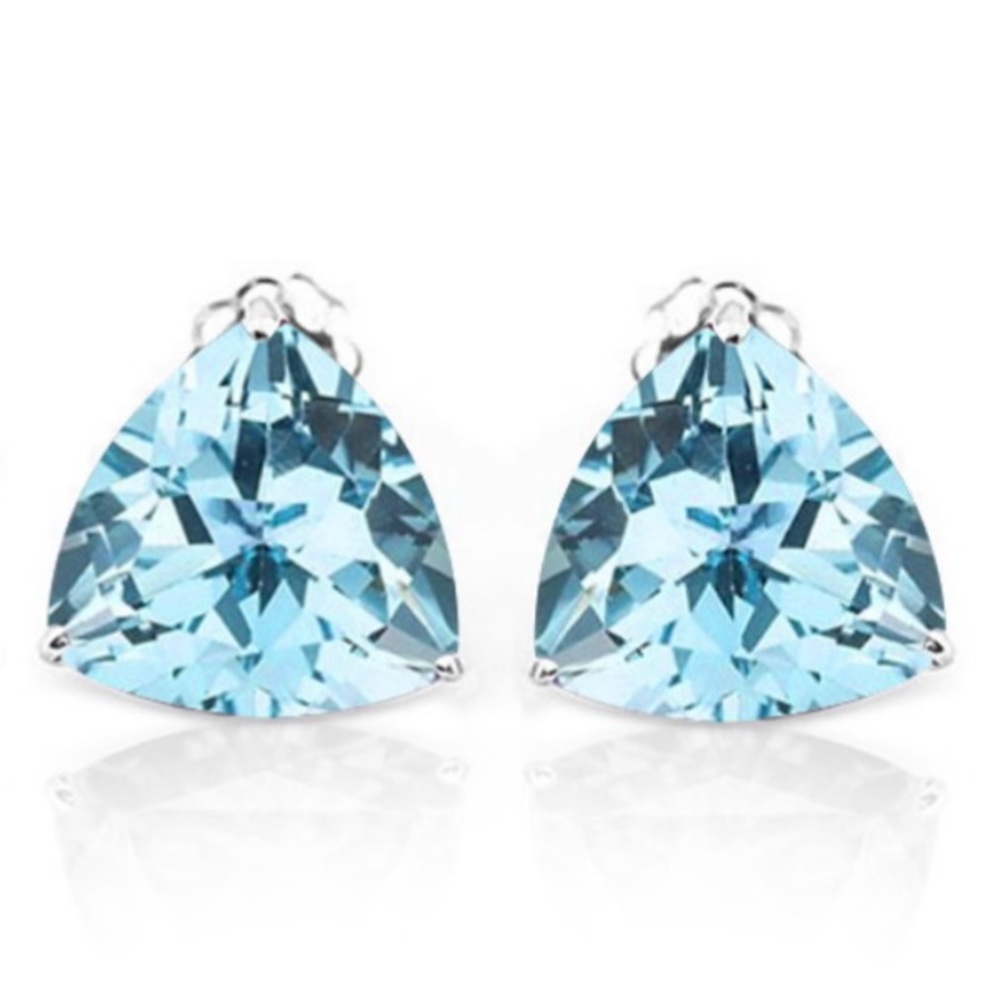 Baby Swiss Blue Topaz earrings.